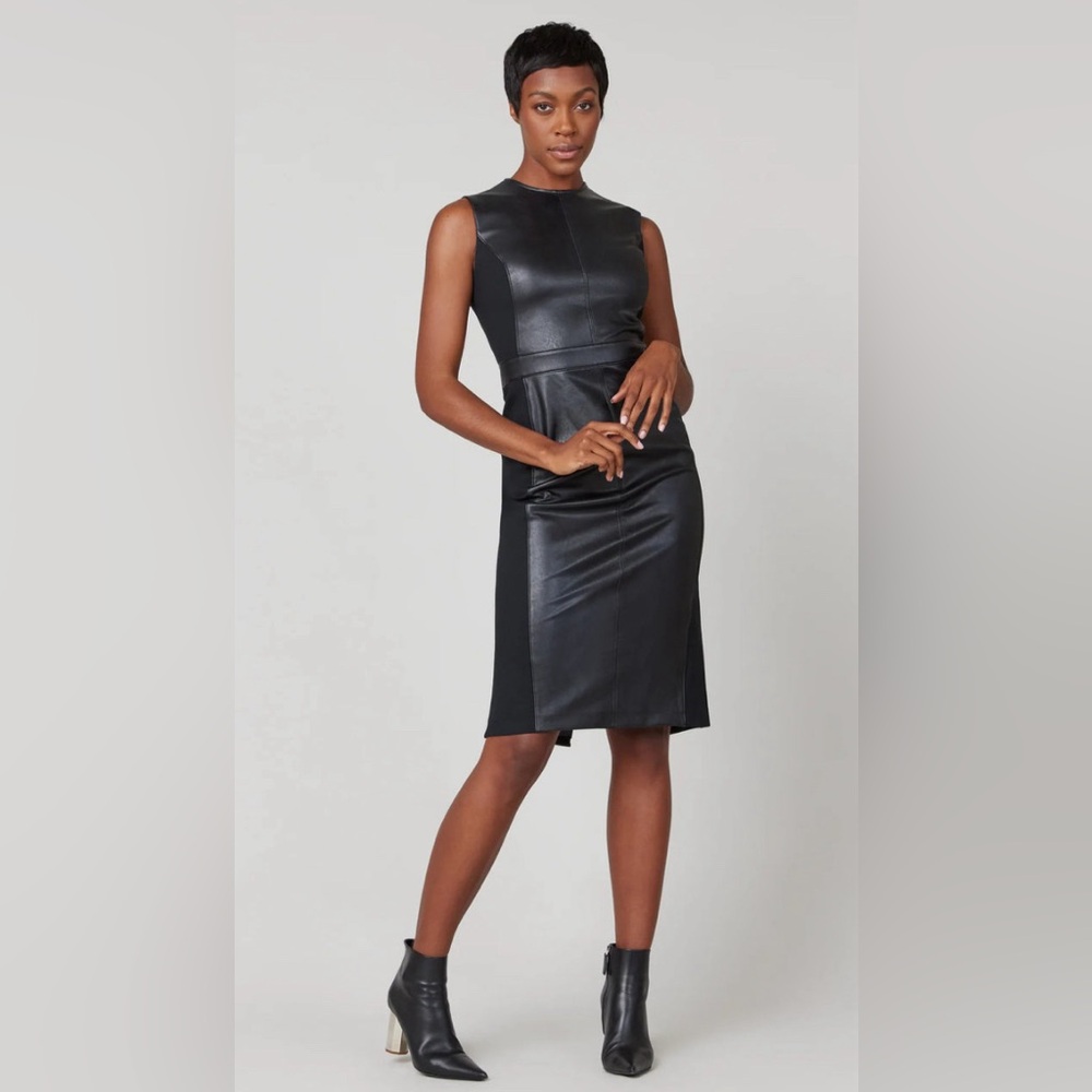 NEW - SPANX: FAUX LEATHER DRESS - Size - L & XL
